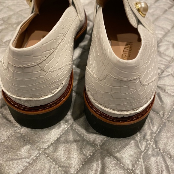 Stuart Weitzman White Loafers - Picture 5 of 9